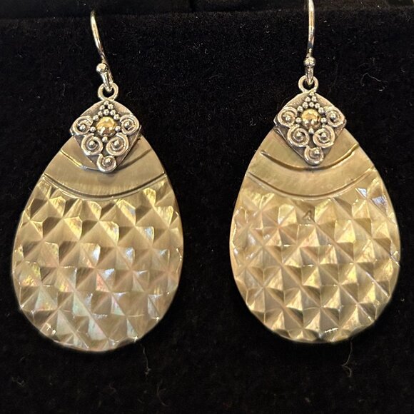 925 Silver Dangle Pierced Earrings - Picture 4 of 6